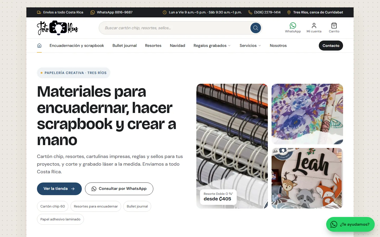 Portada del sitio de Fotoideas